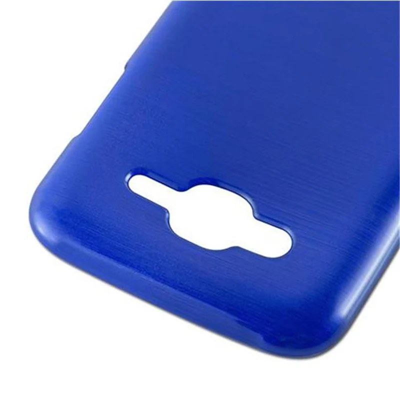 Cadorabo Hülle kompatibel mit Samsung Galaxy J5 2015 Schutzhülle aus flexiblem TPU Silikon im Brushed Design