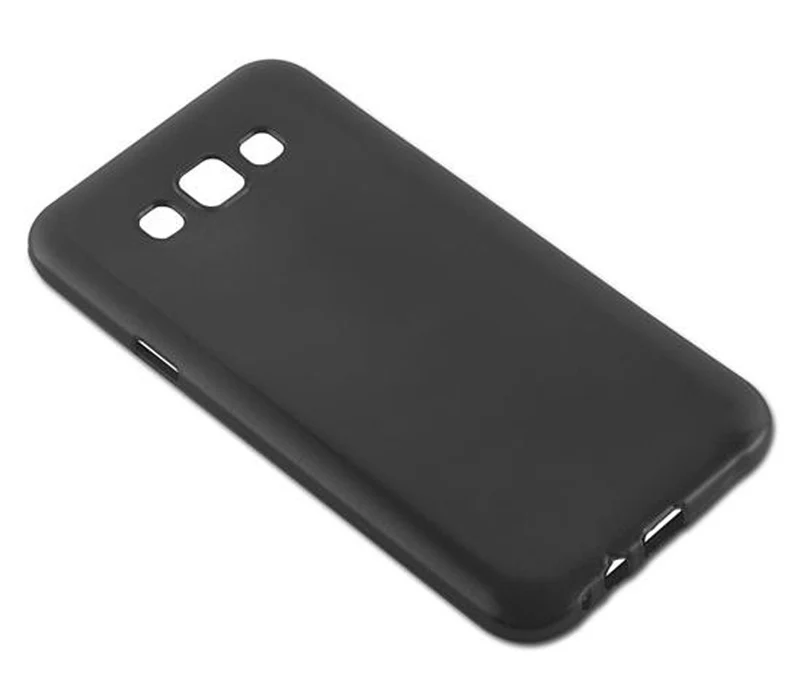 Cadorabo Hülle kompatibel mit Samsung Galaxy E7 Schutzhülle aus flexiblem TPU Silikon im Brushed Design