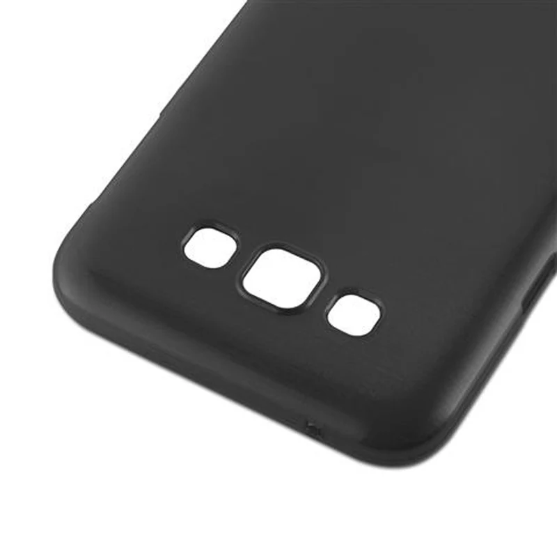 Cadorabo Hülle kompatibel mit Samsung Galaxy E7 Schutzhülle aus flexiblem TPU Silikon im Brushed Design
