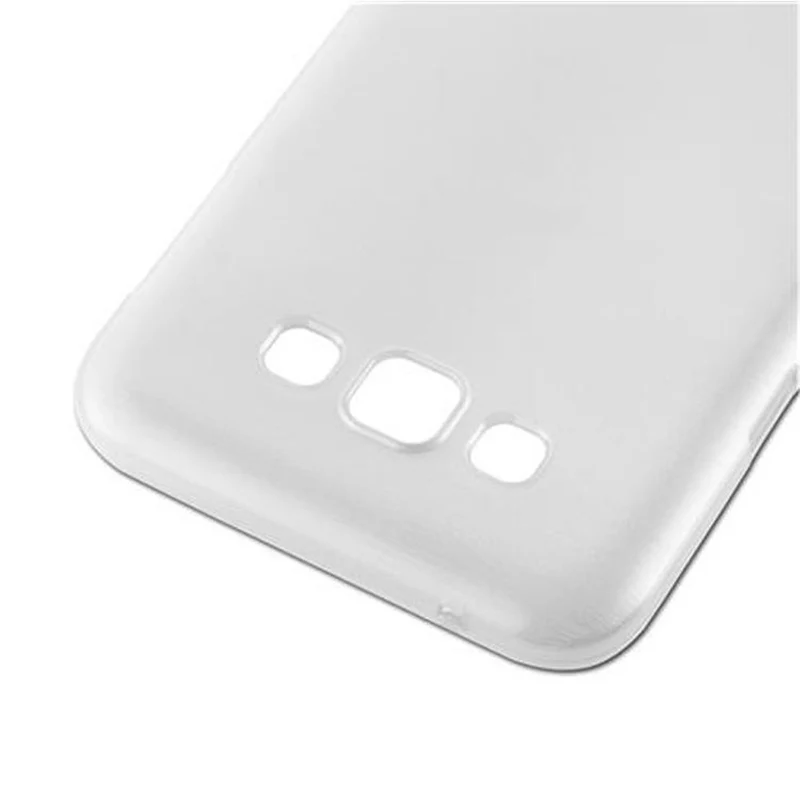 Cadorabo Hülle kompatibel mit Samsung Galaxy E7 Schutzhülle aus flexiblem TPU Silikon im Brushed Design