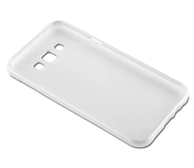 Cadorabo Hülle kompatibel mit Samsung Galaxy E7 Schutzhülle aus flexiblem TPU Silikon im Brushed Design