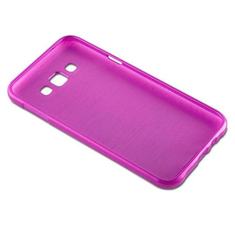 Cadorabo Hülle kompatibel mit Samsung Galaxy E7 Schutzhülle aus flexiblem TPU Silikon im Brushed Design