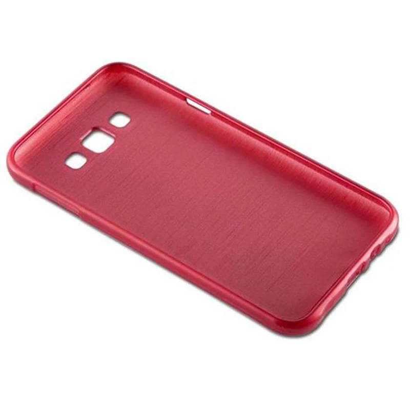 Cadorabo Hülle kompatibel mit Samsung Galaxy E7 Schutzhülle aus flexiblem TPU Silikon im Brushed Design
