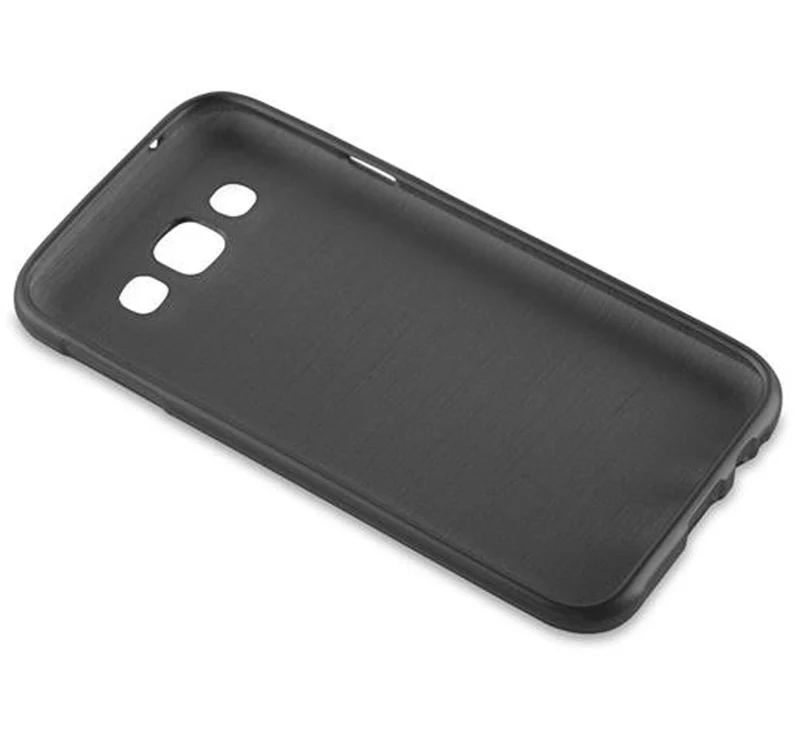 Cadorabo Hülle kompatibel mit Samsung Galaxy E5 Schutzhülle aus flexiblem TPU Silikon im Brushed Design