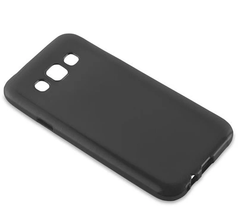Cadorabo Hülle kompatibel mit Samsung Galaxy E5 Schutzhülle aus flexiblem TPU Silikon im Brushed Design