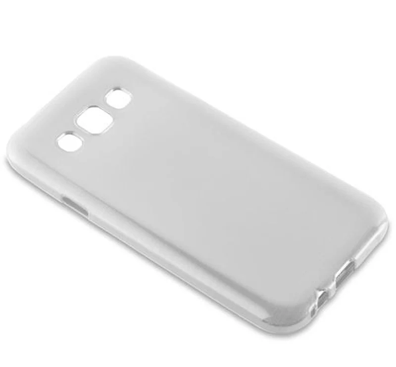 Cadorabo Hülle kompatibel mit Samsung Galaxy E5 Schutzhülle aus flexiblem TPU Silikon im Brushed Design