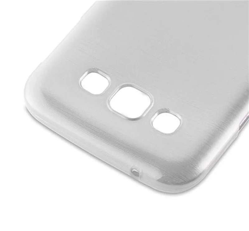 Cadorabo Hülle kompatibel mit Samsung Galaxy E5 Schutzhülle aus flexiblem TPU Silikon im Brushed Design