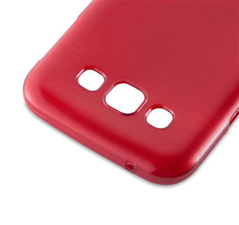 Cadorabo Hülle kompatibel mit Samsung Galaxy E5 Schutzhülle aus flexiblem TPU Silikon im Brushed Design