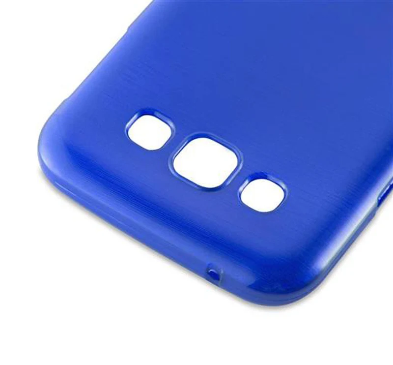 Cadorabo Hülle kompatibel mit Samsung Galaxy E5 Schutzhülle aus flexiblem TPU Silikon im Brushed Design