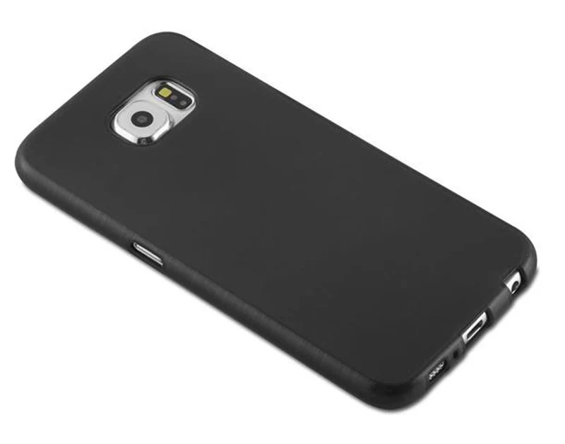 Cadorabo Hülle kompatibel mit Samsung Galaxy S6 Schutzhülle aus flexiblem TPU Silikon im Brushed Design