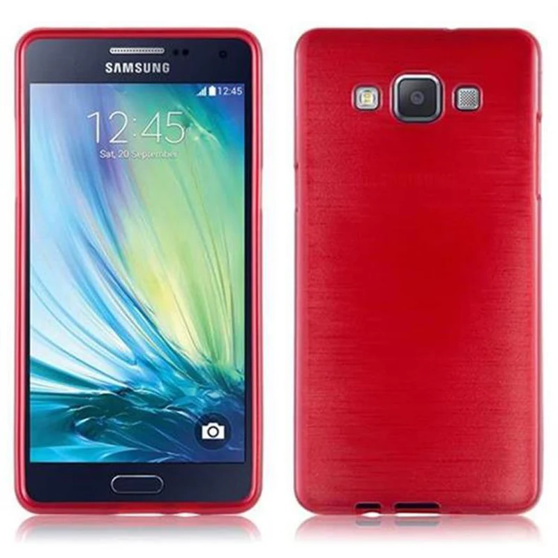 Cadorabo Hülle kompatibel mit Samsung Galaxy A5 2015 Schutzhülle aus flexiblem TPU Silikon im Brushed Design