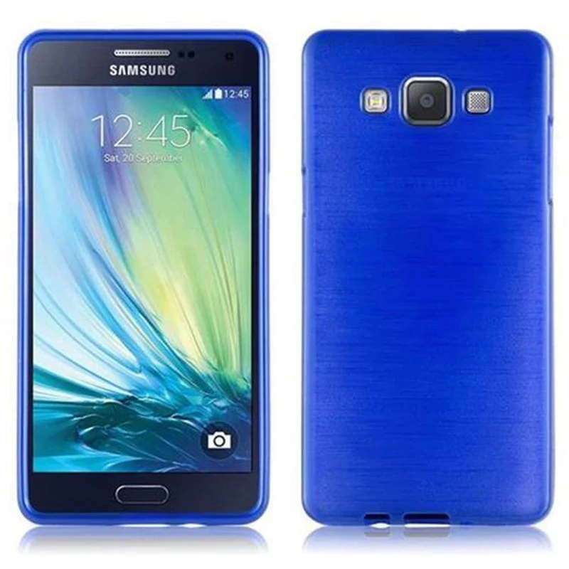 Cadorabo Hülle kompatibel mit Samsung Galaxy A5 2015 Schutzhülle aus flexiblem TPU Silikon im Brushed Design