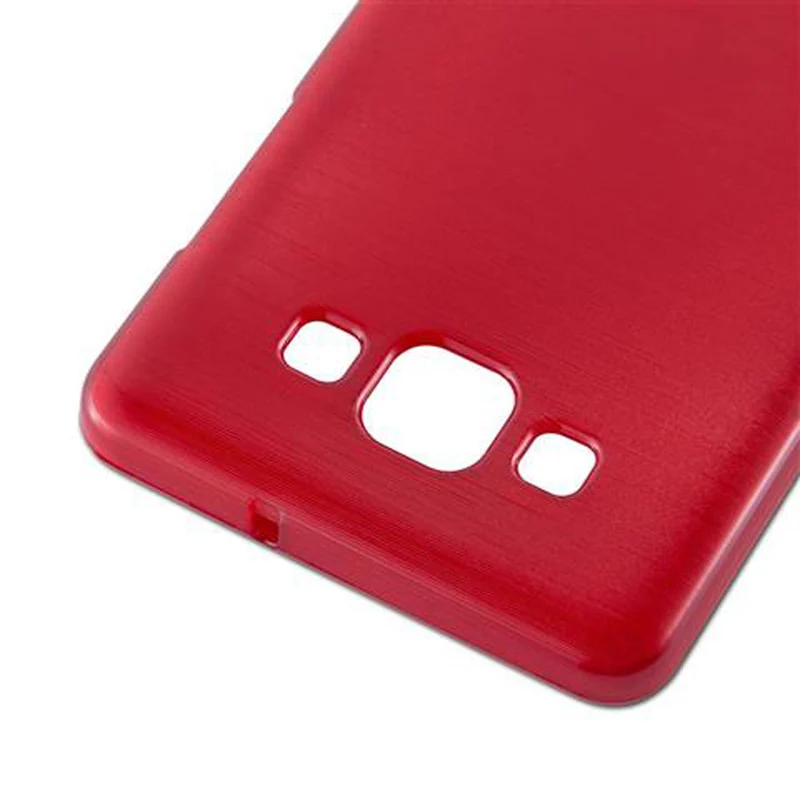 Cadorabo Hülle kompatibel mit Samsung Galaxy A5 2015 Schutzhülle aus flexiblem TPU Silikon im Brushed Design