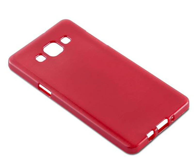 Cadorabo Hülle kompatibel mit Samsung Galaxy A5 2015 Schutzhülle aus flexiblem TPU Silikon im Brushed Design