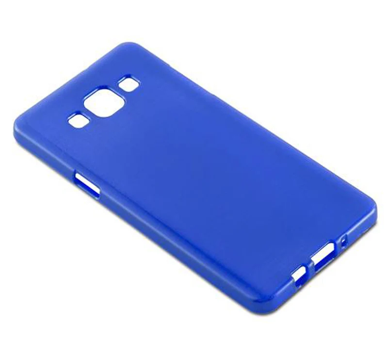 Cadorabo Hülle kompatibel mit Samsung Galaxy A5 2015 Schutzhülle aus flexiblem TPU Silikon im Brushed Design