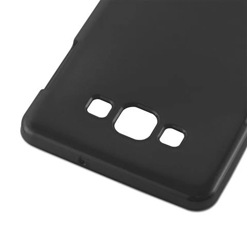 Cadorabo Hülle kompatibel mit Samsung Galaxy A7 2015 Schutzhülle aus flexiblem TPU Silikon im Brushed Design