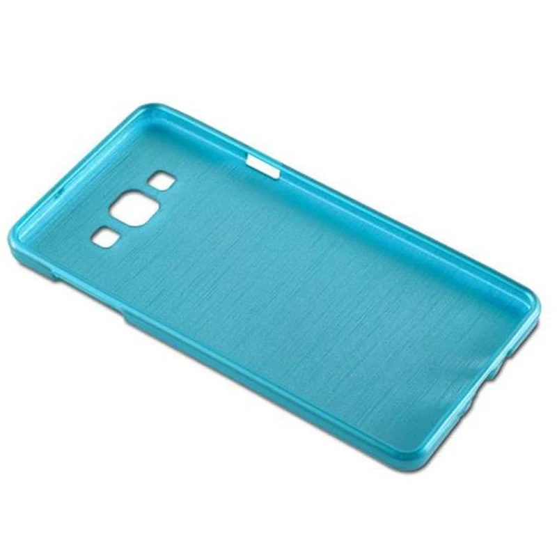 Cadorabo Hülle kompatibel mit Samsung Galaxy A7 2015 Schutzhülle aus flexiblem TPU Silikon im Brushed Design