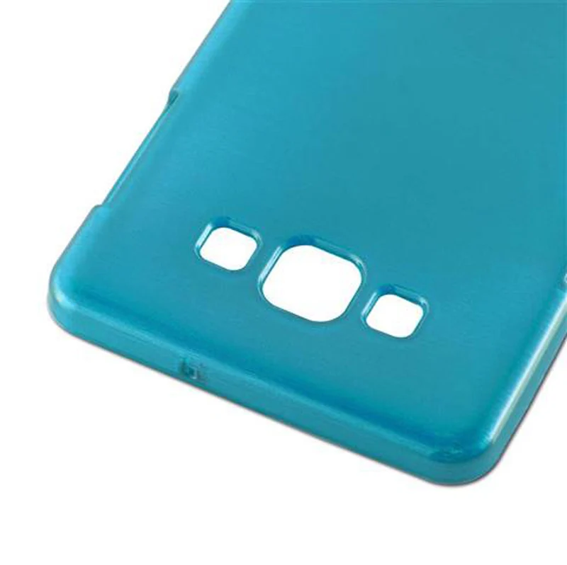 Cadorabo Hülle kompatibel mit Samsung Galaxy A7 2015 Schutzhülle aus flexiblem TPU Silikon im Brushed Design
