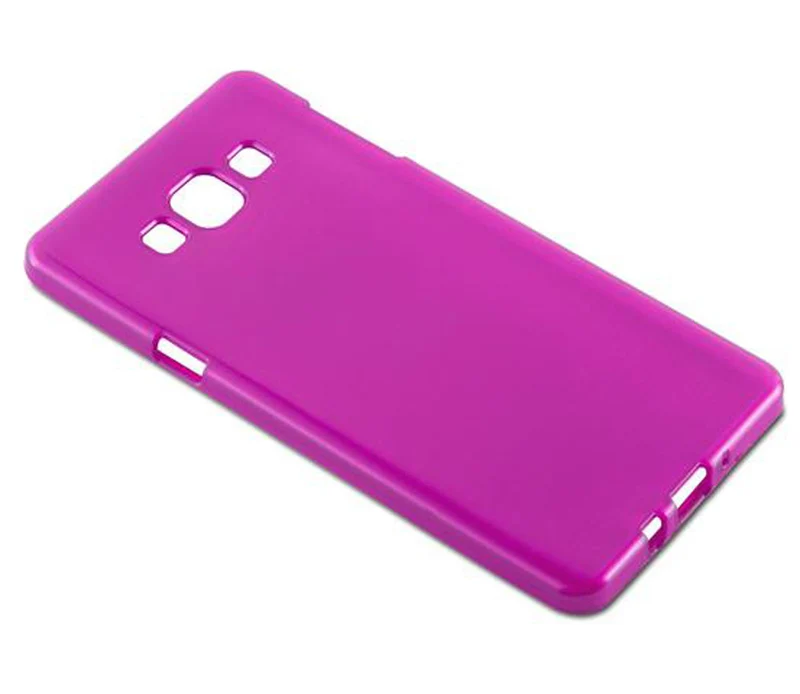 Cadorabo Hülle kompatibel mit Samsung Galaxy A7 2015 Schutzhülle aus flexiblem TPU Silikon im Brushed Design
