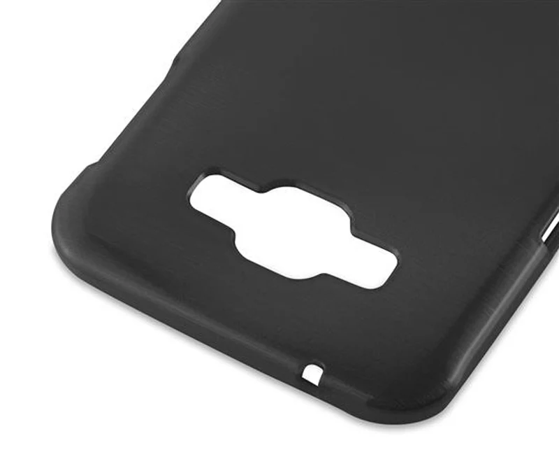 Cadorabo Hülle kompatibel mit Samsung Galaxy A8 2015 Schutzhülle aus flexiblem TPU Silikon im Brushed Design