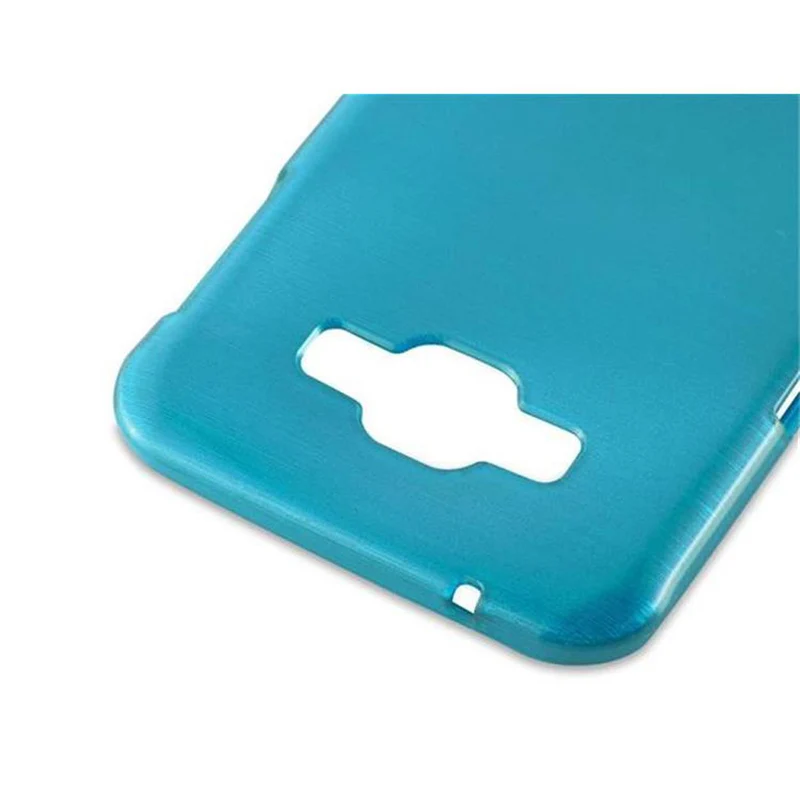 Cadorabo Hülle kompatibel mit Samsung Galaxy A8 2015 Schutzhülle aus flexiblem TPU Silikon im Brushed Design