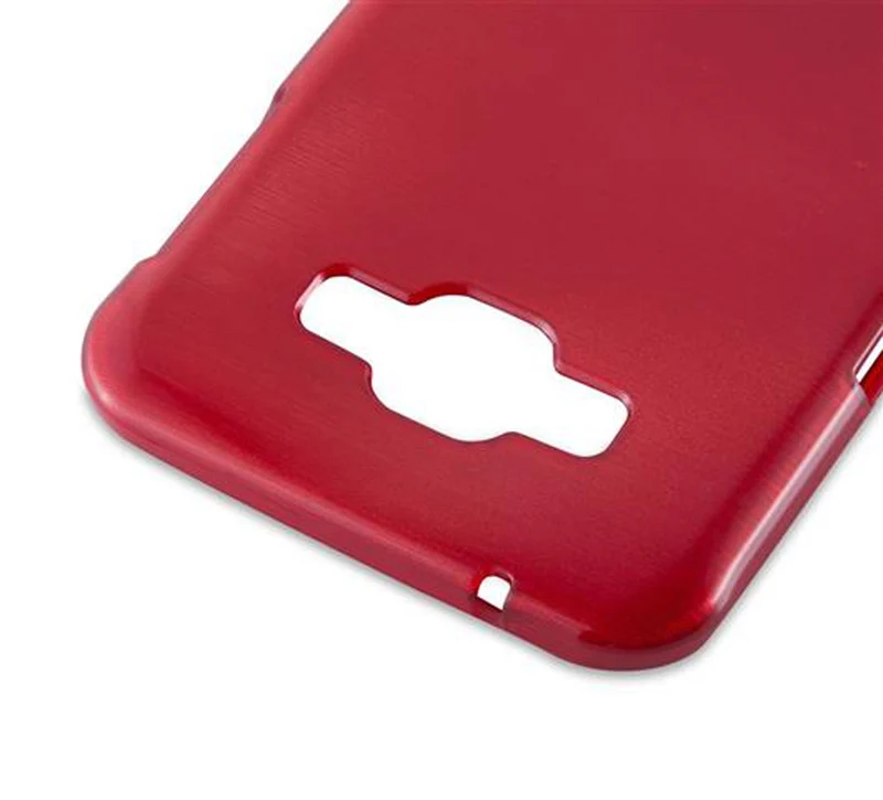Cadorabo Hülle kompatibel mit Samsung Galaxy A8 2015 Schutzhülle aus flexiblem TPU Silikon im Brushed Design