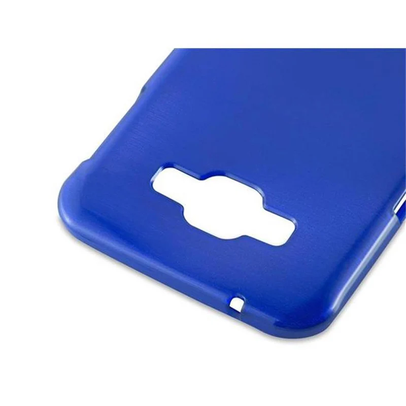 Cadorabo Hülle kompatibel mit Samsung Galaxy A8 2015 Schutzhülle aus flexiblem TPU Silikon im Brushed Design