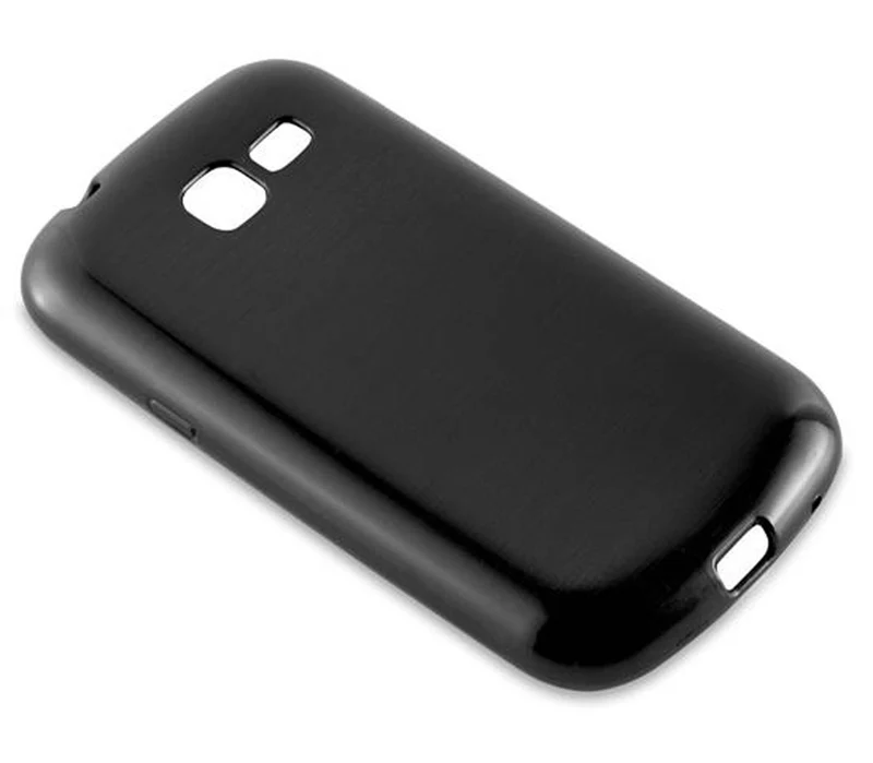 Cadorabo Hülle kompatibel mit Samsung Galaxy TREND LITE Schutzhülle aus flexiblem TPU Silikon im Brushed Design