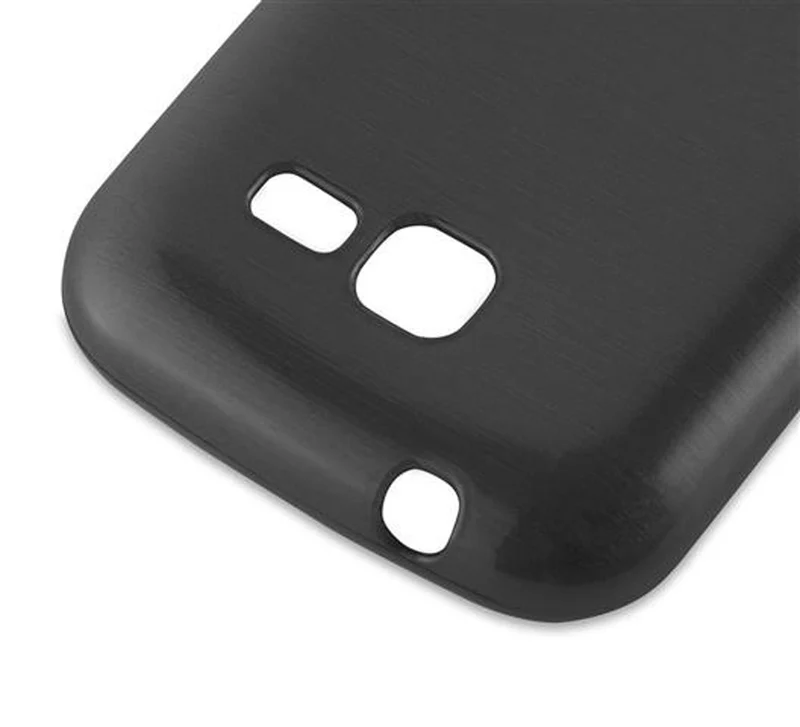 Cadorabo Hülle kompatibel mit Samsung Galaxy TREND LITE Schutzhülle aus flexiblem TPU Silikon im Brushed Design