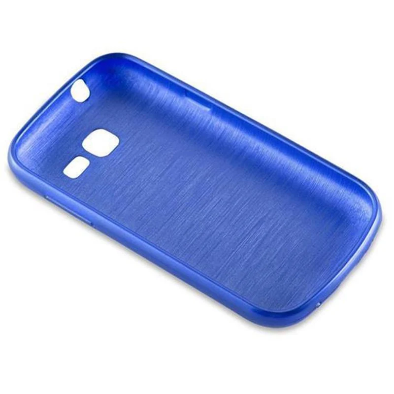 Cadorabo Hülle kompatibel mit Samsung Galaxy TREND LITE Schutzhülle aus flexiblem TPU Silikon im Brushed Design