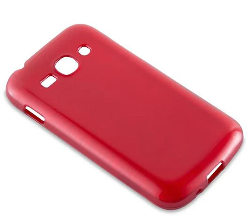Cadorabo Hülle kompatibel mit Samsung Galaxy ACE 3 Schutzhülle aus flexiblem TPU Silikon im Brushed Design