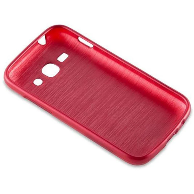 Cadorabo Hülle kompatibel mit Samsung Galaxy ACE 3 Schutzhülle aus flexiblem TPU Silikon im Brushed Design