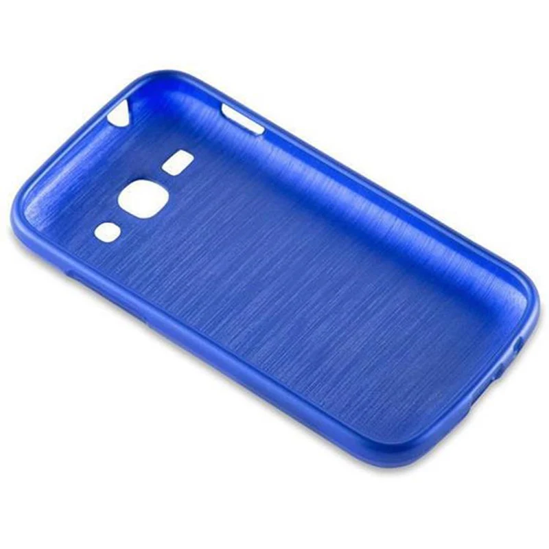 Cadorabo Hülle kompatibel mit Samsung Galaxy ACE 3 Schutzhülle aus flexiblem TPU Silikon im Brushed Design
