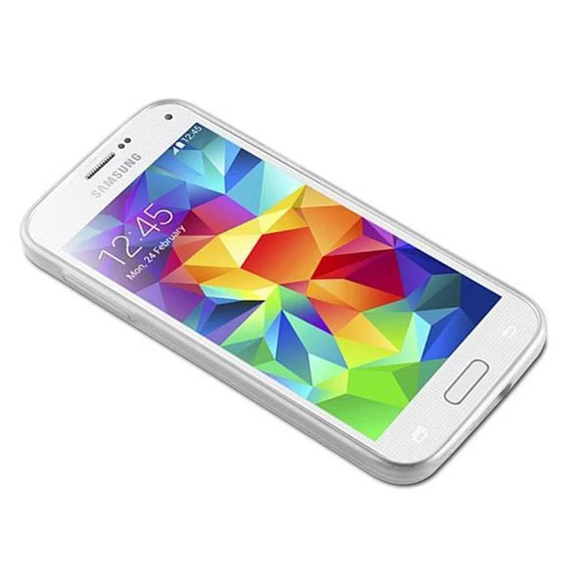 Cadorabo Hülle kompatibel mit Samsung Galaxy S5 MINI / S5 MINI DUOS Schutzhülle aus flexiblem TPU Silikon im Brushed Design