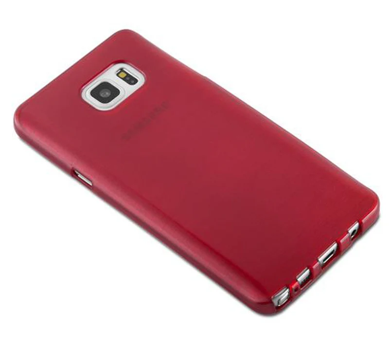 Cadorabo Hülle kompatibel mit Samsung Galaxy NOTE 5 Schutzhülle aus flexiblem TPU Silikon im Brushed Design