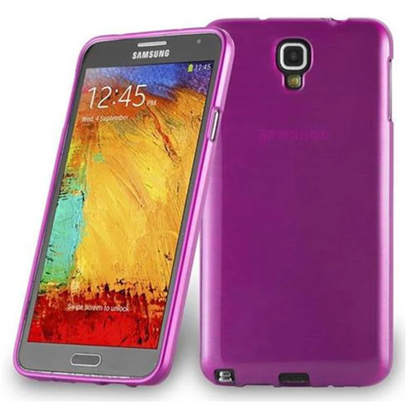 Cadorabo Hülle kompatibel mit Samsung Galaxy NOTE 3 NEO Schutzhülle aus flexiblem TPU Silikon im Brushed Design