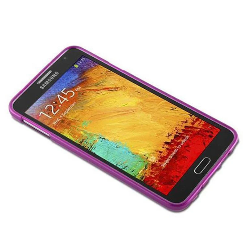 Cadorabo Hülle kompatibel mit Samsung Galaxy NOTE 3 NEO Schutzhülle aus flexiblem TPU Silikon im Brushed Design