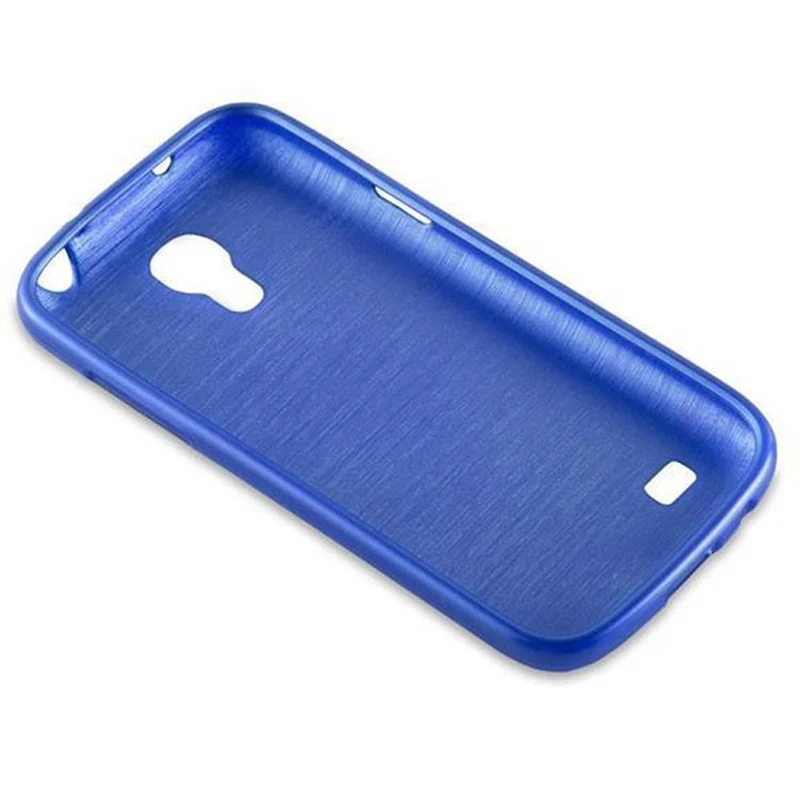 Cadorabo Hülle kompatibel mit Samsung Galaxy S4 MINI Schutzhülle aus flexiblem TPU Silikon im Brushed Design
