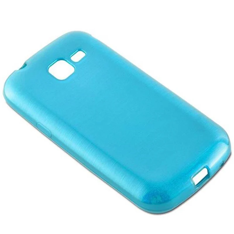 Cadorabo Hülle kompatibel mit Samsung Galaxy TREND Schutzhülle aus flexiblem TPU Silikon im Brushed Design