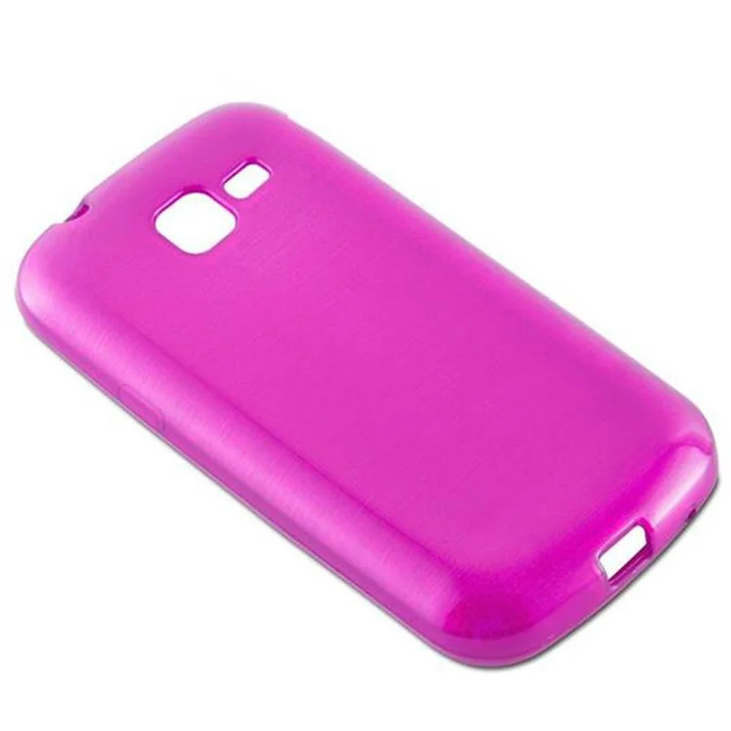 Cadorabo Hülle kompatibel mit Samsung Galaxy TREND Schutzhülle aus flexiblem TPU Silikon im Brushed Design