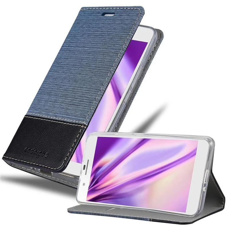 Cadorabo Hülle kompatibel mit Honor 6 PLUS Schutzhülle mit Magnetverschluss, Standfunktion und Kartenfach