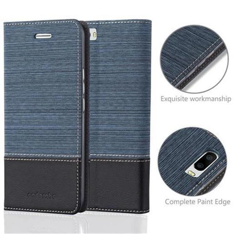 Cadorabo Hülle kompatibel mit Honor 6 PLUS Schutzhülle mit Magnetverschluss, Standfunktion und Kartenfach