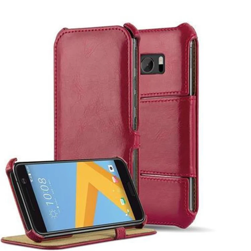 Cadorabo Hülle kompatibel mit HTC ONE M10 Schutzhülle OHNE Magnetverschluss mit Standfunktion und Eckhalterung