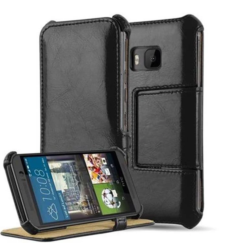 Cadorabo Hülle kompatibel mit HTC ONE M9 Schutzhülle OHNE Magnetverschluss mit Standfunktion und Eckhalterung