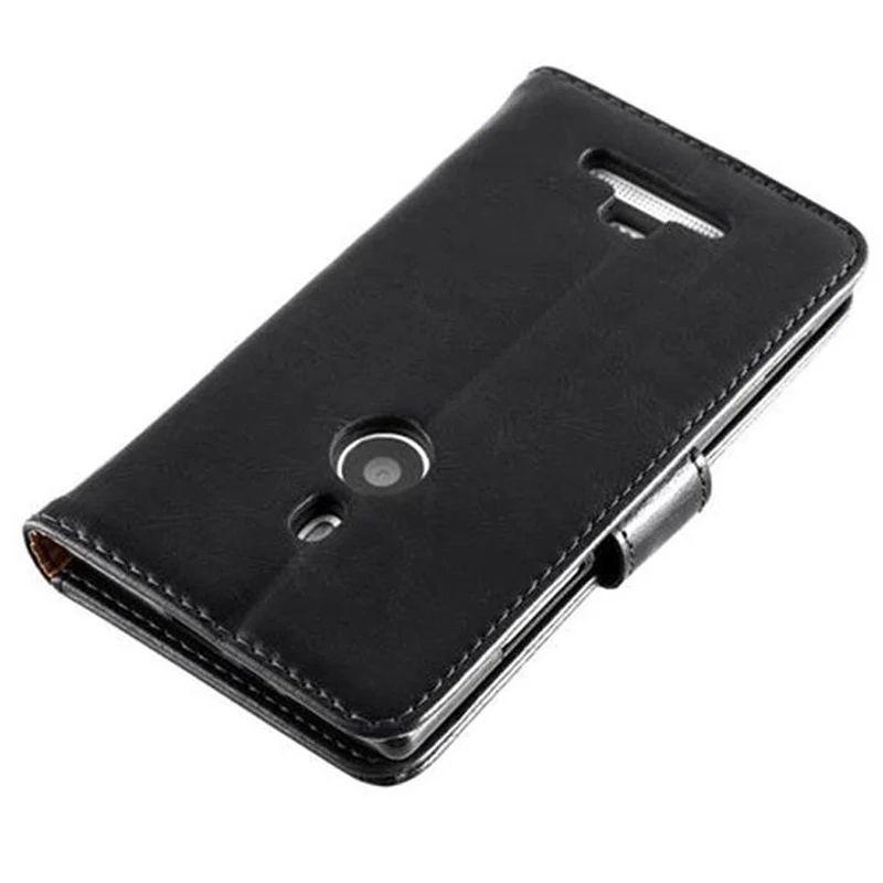 Cadorabo Hülle kompatibel mit Nokia Lumia 925 Schutzhülle mit Magnetverschluss, Standfunktion und Kartenfach