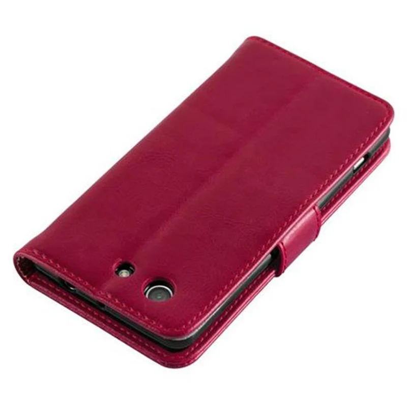 Cadorabo Hülle kompatibel mit Sony Xperia Z3 COMPACT Schutzhülle mit Magnetverschluss, Standfunktion und Kartenfach