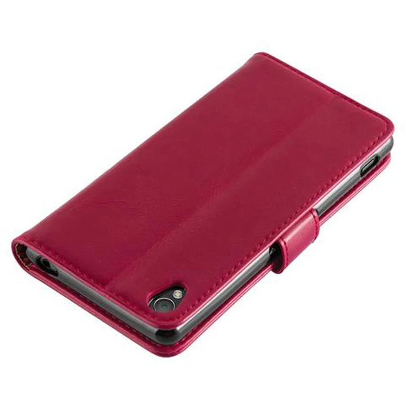 Cadorabo Hülle kompatibel mit Sony Xperia Z3 Schutzhülle mit Magnetverschluss, Standfunktion und Kartenfach