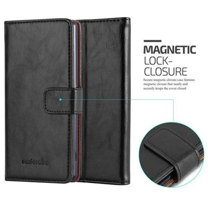 Cadorabo Hülle kompatibel mit Sony Xperia Z2 Schutzhülle mit Magnetverschluss, Standfunktion und Kartenfach