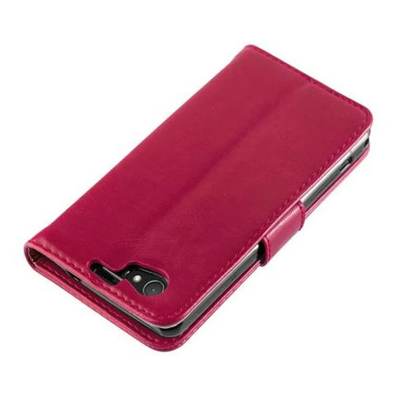 Cadorabo Hülle kompatibel mit Sony Xperia Z1 COMPACT Schutzhülle mit Magnetverschluss, Standfunktion und Kartenfach