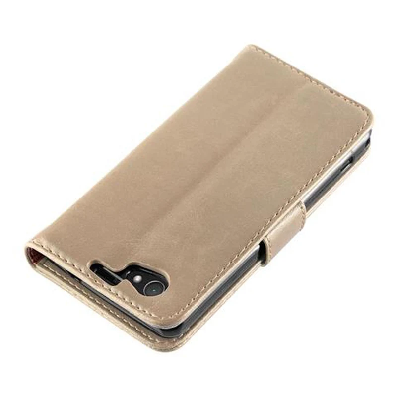 Cadorabo Hülle kompatibel mit Sony Xperia Z1 COMPACT Schutzhülle mit Magnetverschluss, Standfunktion und Kartenfach
